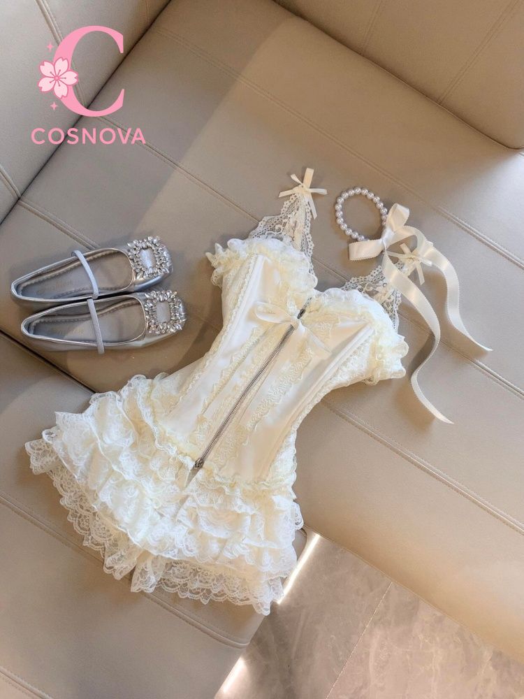 Corset Top Boned - Cute Desire Lace Bustier Top High