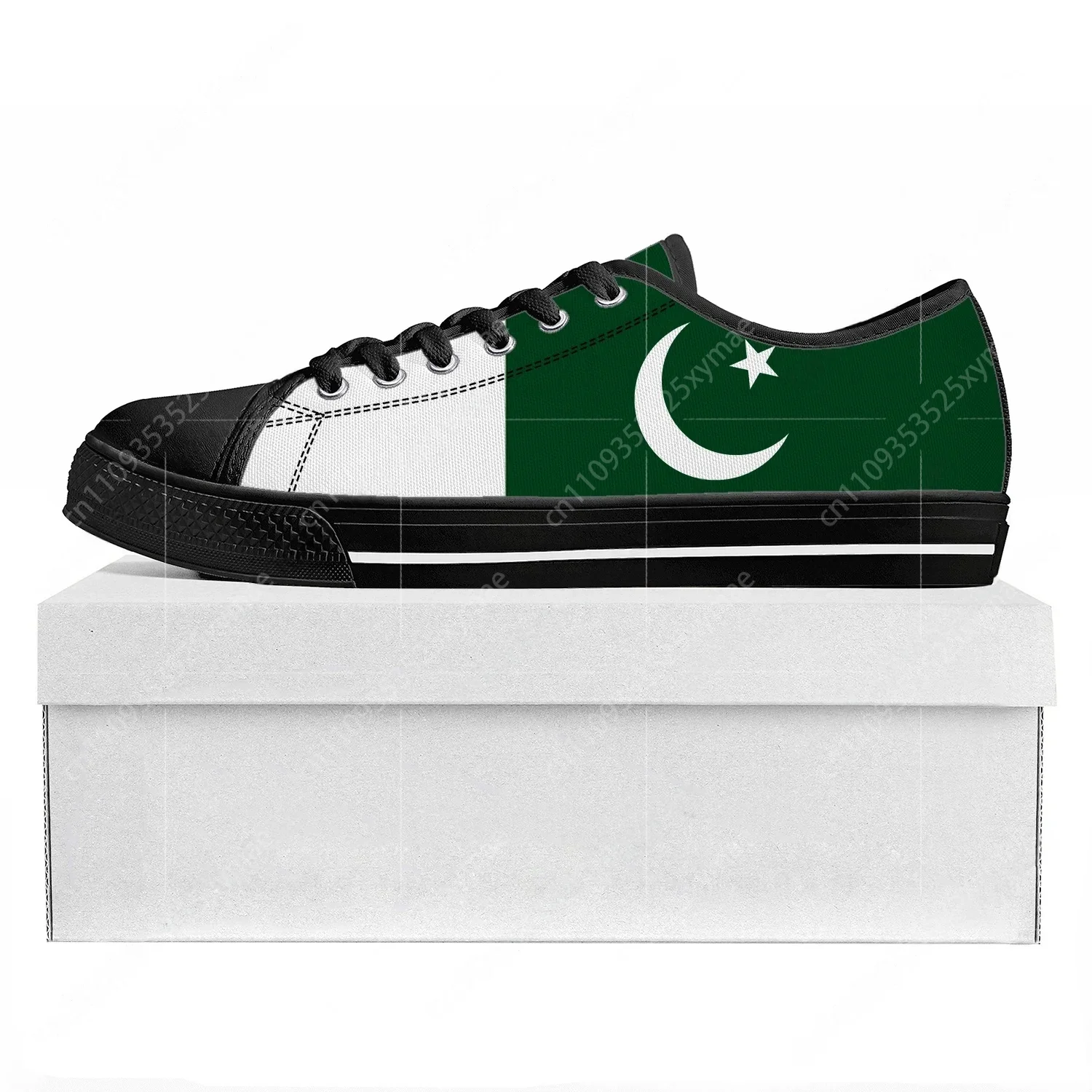 Women Fashion Pakistan - Pakistani Flag Low Top High Quality