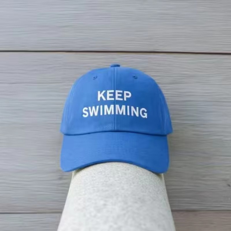 Women Fashion Hats - 2026 Trendy keep Swimming New Letter