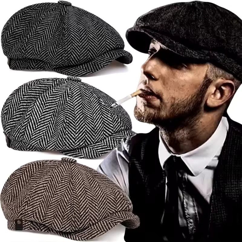 Women'S Fashion Peaky Blinders - Fashion Tweed Peaky Blinders Newsboy Caps
