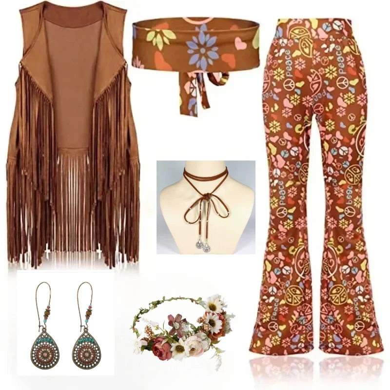 Women'S Fashion From The 70S - Hippie Disco 60s 70s Cosplay Costume