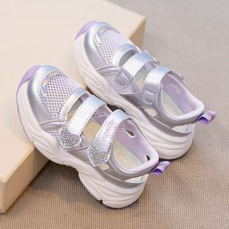 Women'S Fashion Velcro Sneakers - Summer New Girls Mesh Hollow Out