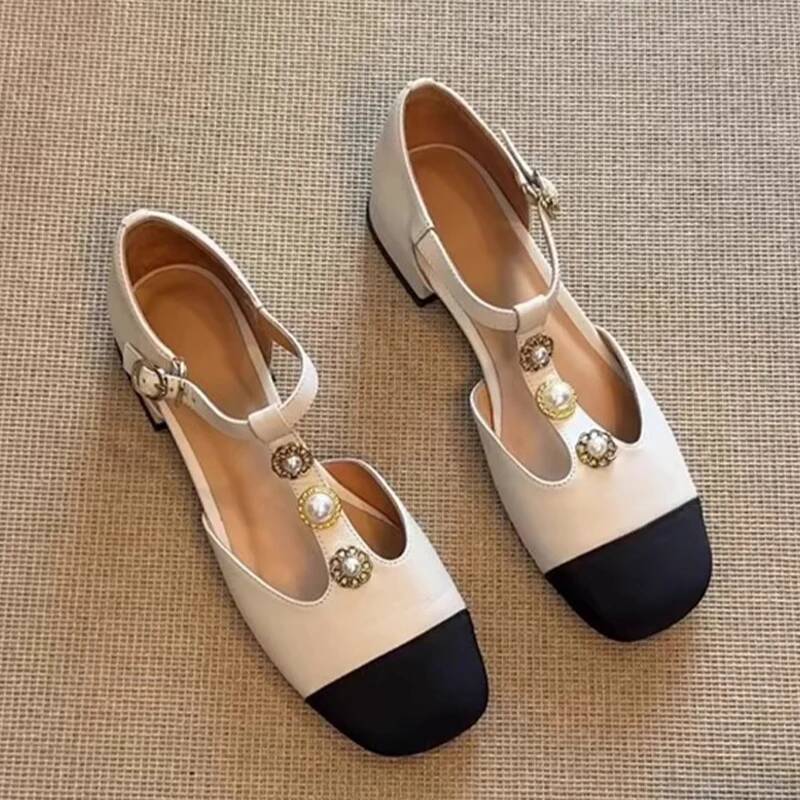 Women Fashion Designers - Women Square Toe Heeled Sandals Summer