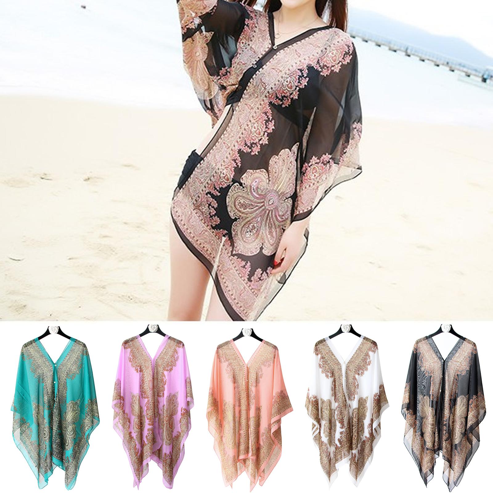 Women'S Fashion Essentials - 5Colors Beach Sunblock Shawl Summer Beach