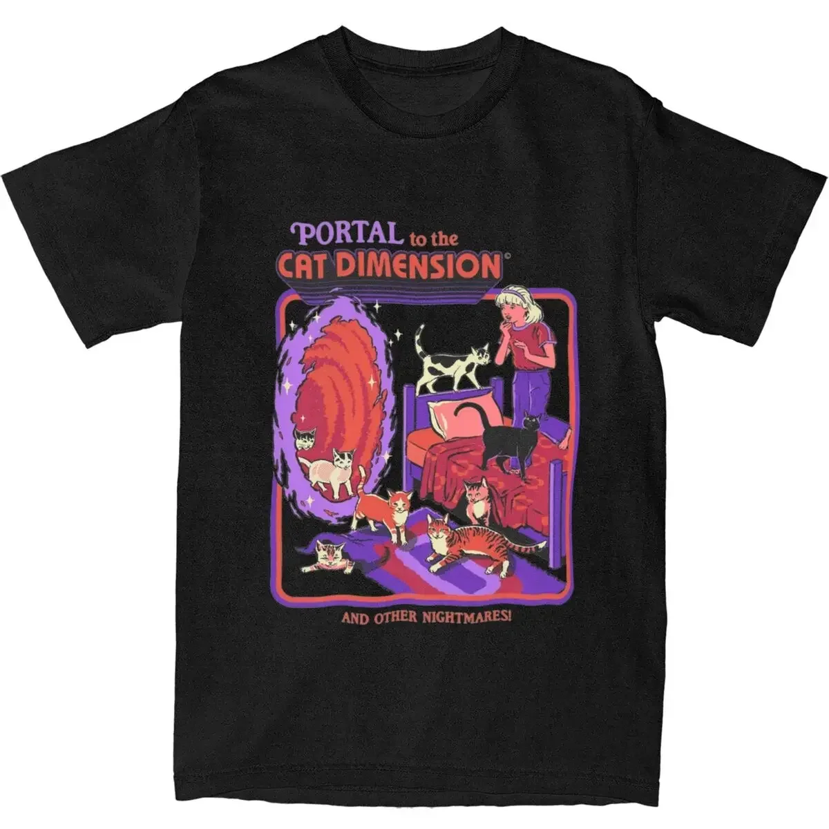 Women'S Fashion From The 70S - Cat Dimension Vintage Horror Dark Art
