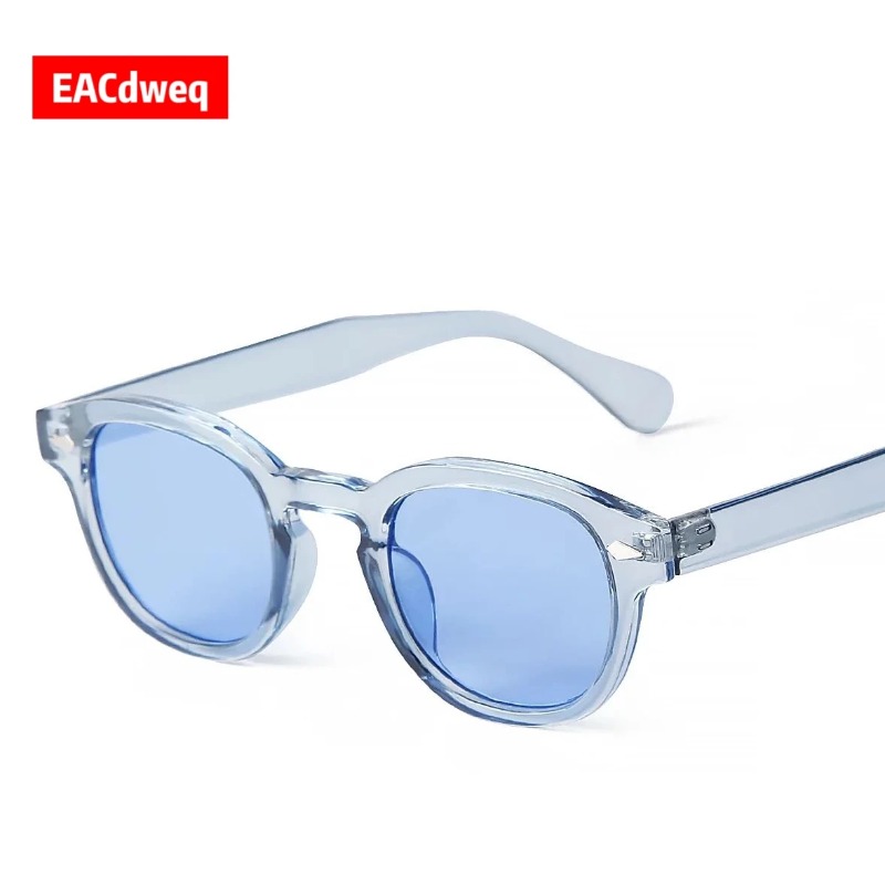 Fashion Transparent Blue Round - Women'S Fashion Eyewear 评论和价格