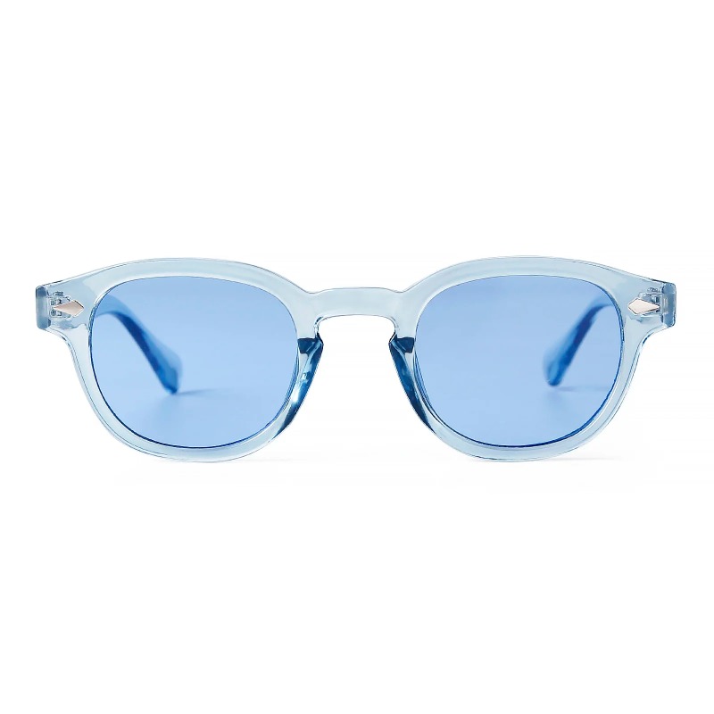 Fashion Transparent Blue Round - Women'S Fashion Eyewear 评论和价格