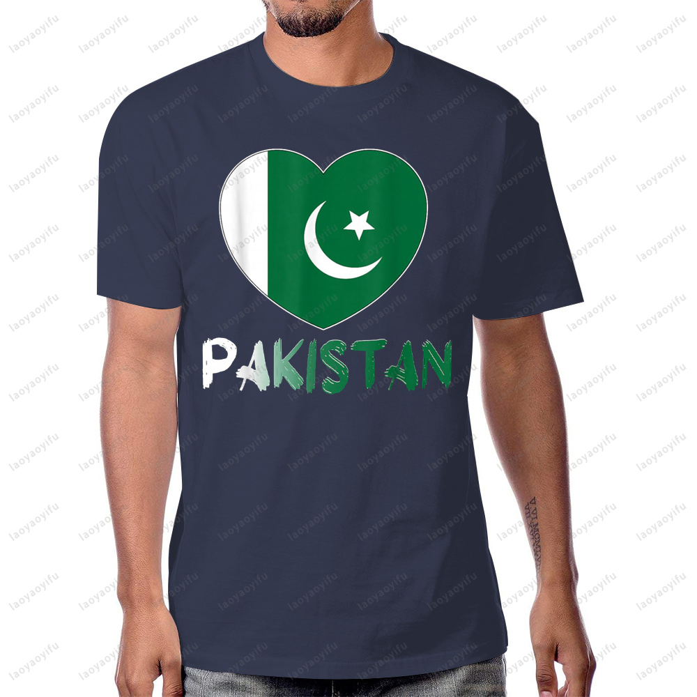 Pakistan Flag Heart Graphic Pr - Women Fashion Pakistan 评论和价格