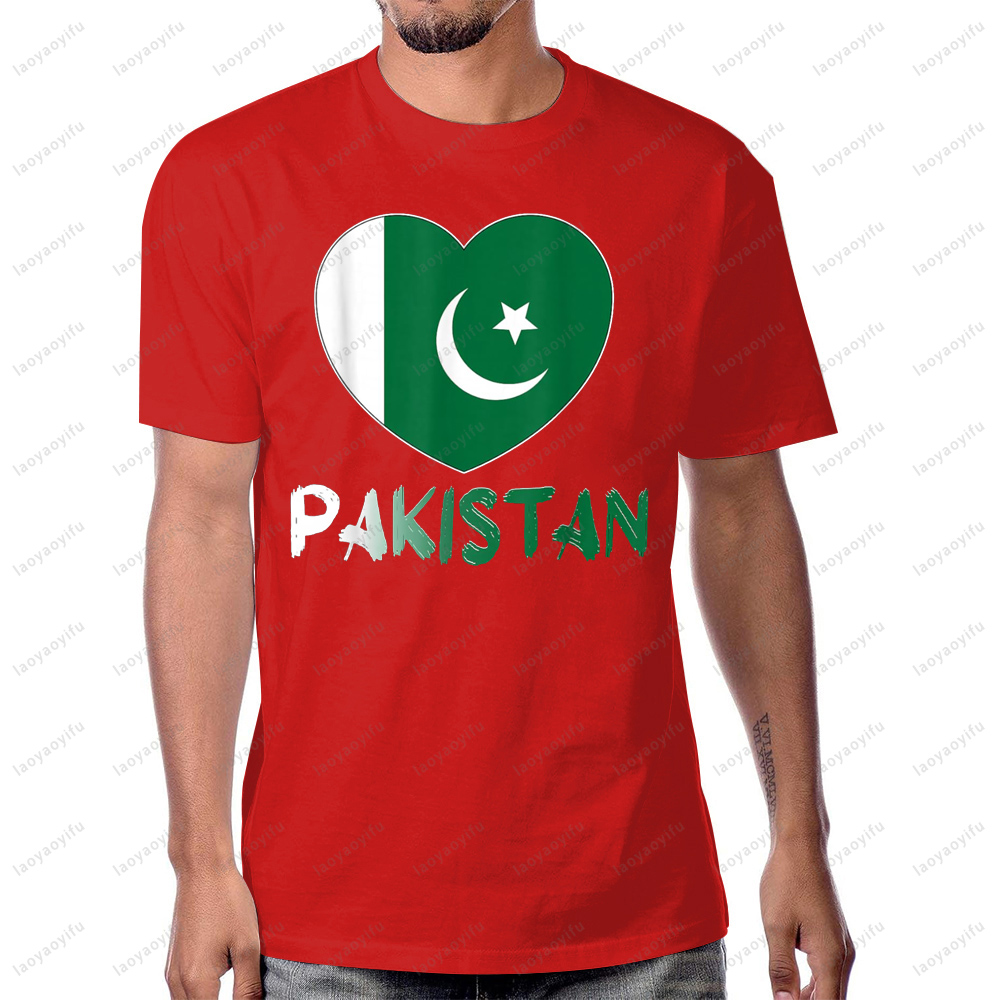 Pakistan Flag Heart Graphic Pr - Women Fashion Pakistan 评论和价格