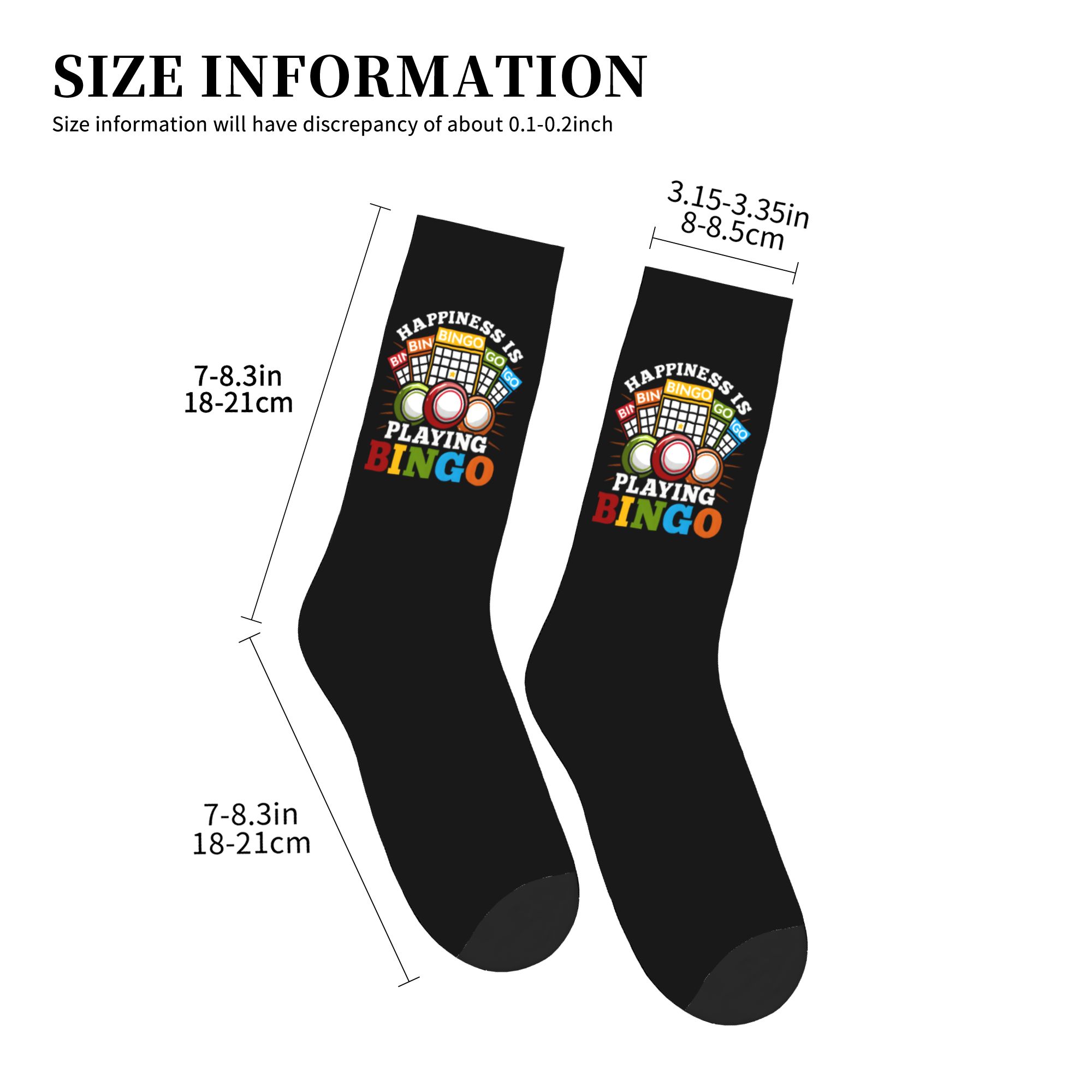 Hot Game Bingo Dress Socks Men - Women Fashion Youtube 评论和价格