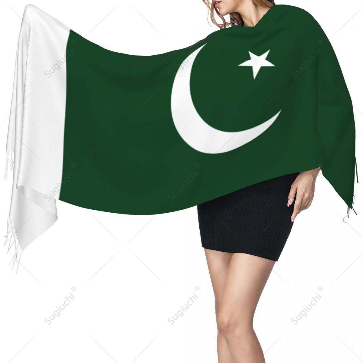 Pakistan Flag Scarf Pashmina W - Women Fashion Pakistan 评论和价格