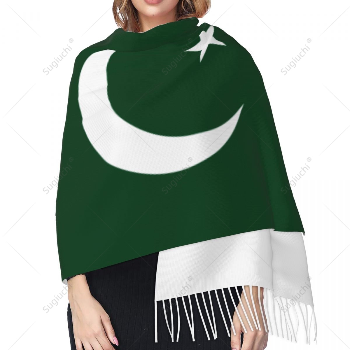 Pakistan Flag Scarf Pashmina W - Women Fashion Pakistan 评论和价格
