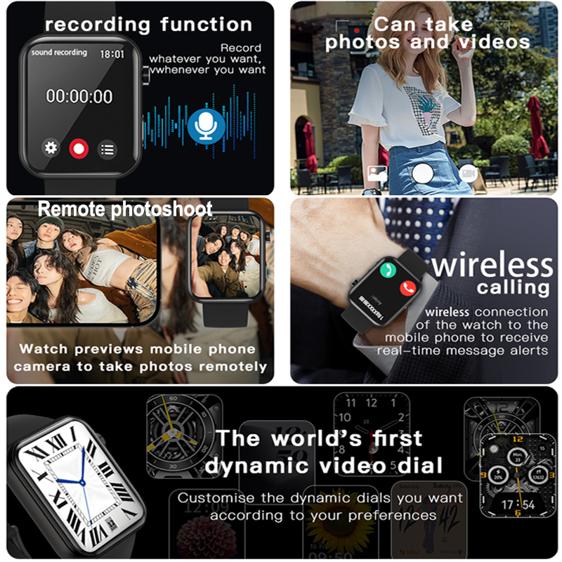 New Camera SmartWatch Men Wome - Women Fashion Video 评论和价格