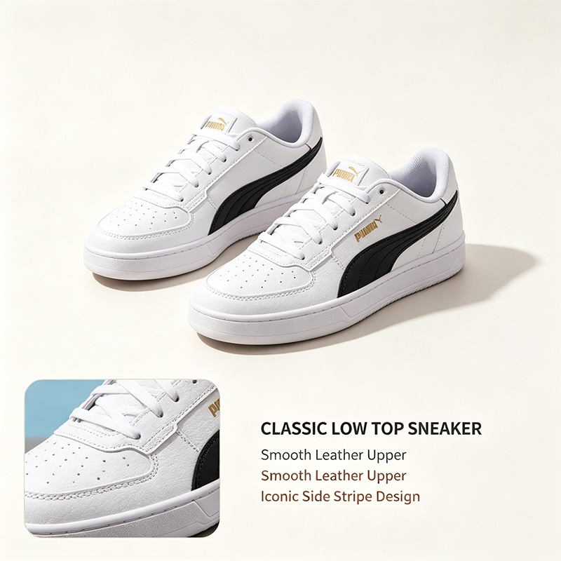 PUMA Men White Black Low Top S - Puma Shoes Suede Classic 评论和价格