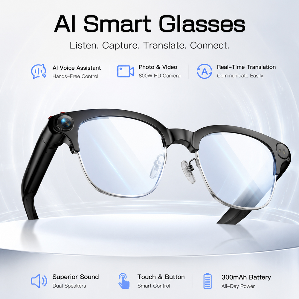 Fashion Smart Glasses HD Video - Women Fashion Video 评论和价格