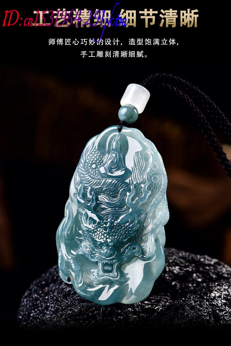 Natural Burmese Jadeite Dragon - Women Fashion Designers 评论和价格
