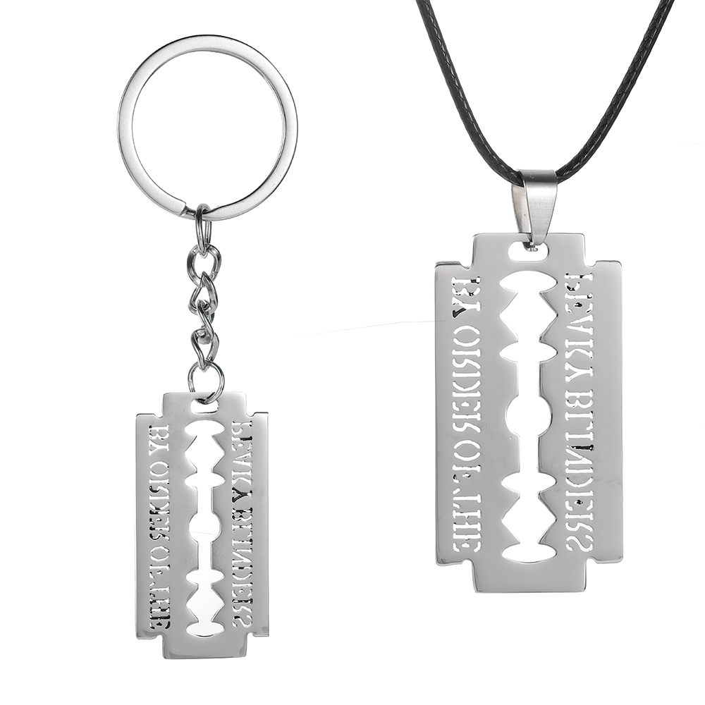 Razor Blade Keychain Stainless - Women'S Fashion Peaky Blinders 评论和价格