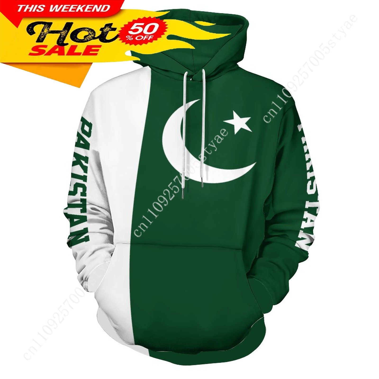 Pakistan Flag Hoodie Men Woman - Women Fashion Pakistan 评论和价格