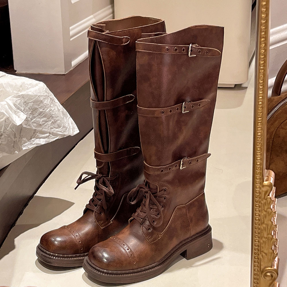 Women's Knee High Boots Vintag - Women'S Fashion Riding Boots 评论和价格