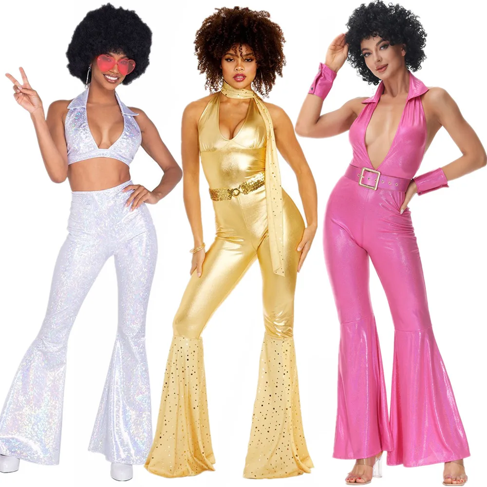 Woman Sexy 70s 80s Hippie Cost - Women'S Fashion From The 70S 评论和价格