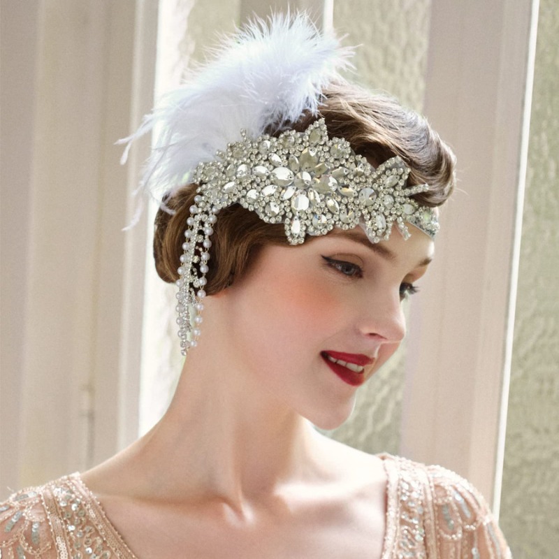 Vintage 1920s Flapper Headband - Women'S Fashion Roaring 20S 评论和价格
