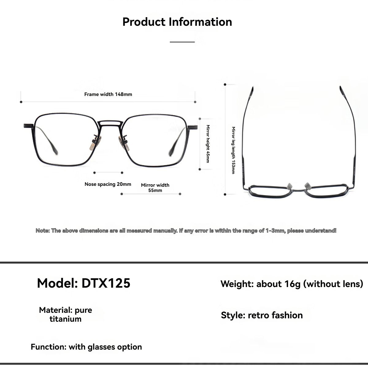 FYTOOMetal Frame Plain Eyeglas - Women'S Fashion Glasses Non Prescription 评论和价格