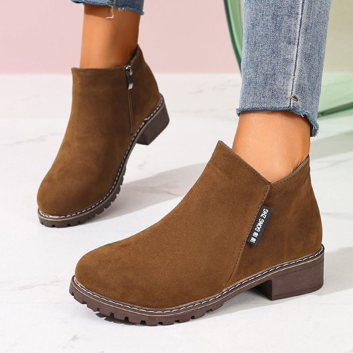 Women Autumn Winter Ankle Boot - Women'S Fashion Riding Boots 评论和价格