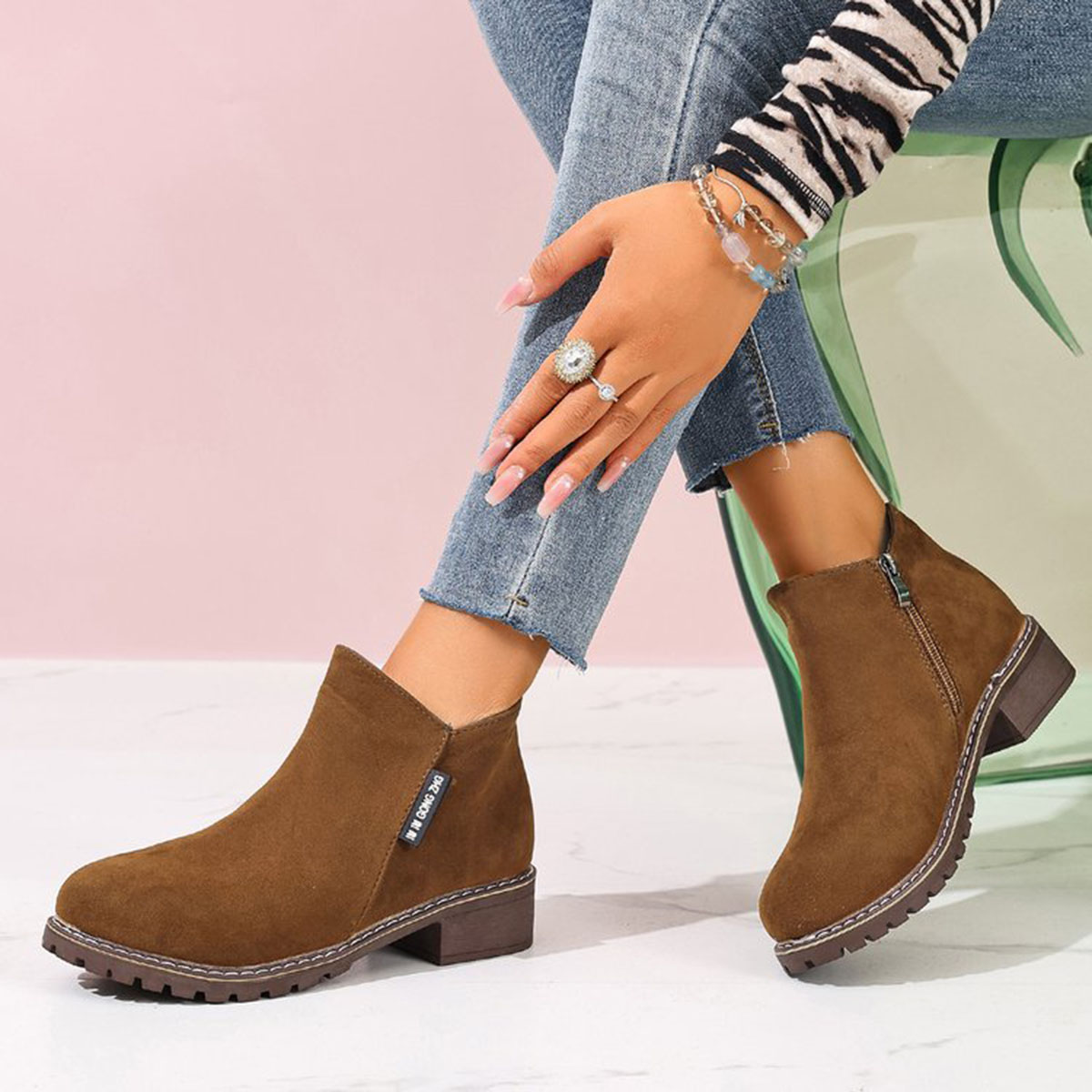 Women Autumn Winter Ankle Boot - Women'S Fashion Riding Boots 评论和价格