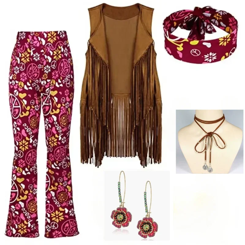 Hippie Disco 60s 70s Cosplay C - Women'S Fashion From The 70S 评论和价格