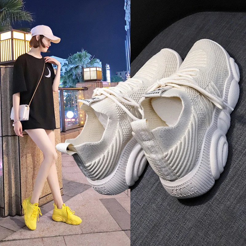 Fashion Sneakers Women Platfor - Women'S Yellow Fashion Sneakers 评论和价格