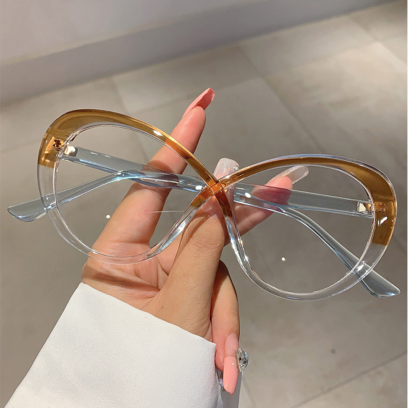 KAMMPT Oversized Oval Eyeglass - Women'S Fashion Glasses Non Prescription 评论和价格