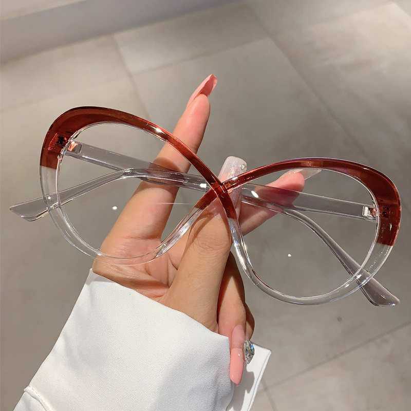 KAMMPT Oversized Oval Eyeglass - Women'S Fashion Glasses Non Prescription 评论和价格