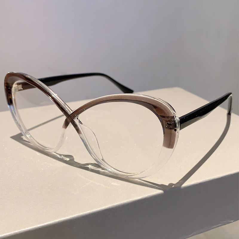 KAMMPT Oversized Oval Eyeglass - Women'S Fashion Glasses Non Prescription 评论和价格