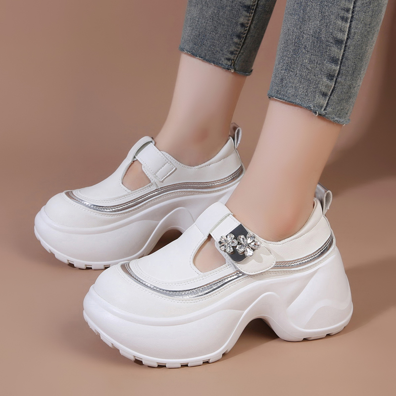 Fashion Glitter Decoration Cas - Women'S Fashion Velcro Sneakers 评论和价格