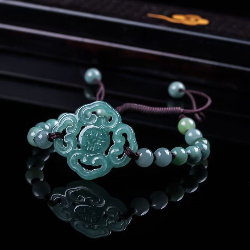 Natural Jadeite A-grade Bracel - Women Fashion Designers 评论和价格