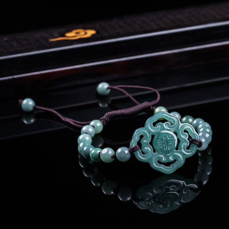 Natural Jadeite A-grade Bracel - Women Fashion Designers 评论和价格