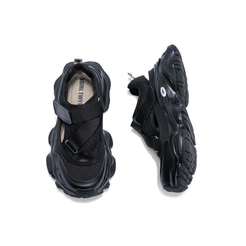 Women's Hollow Breathable Dad  - Women'S Fashion Velcro Sneakers 评论和价格