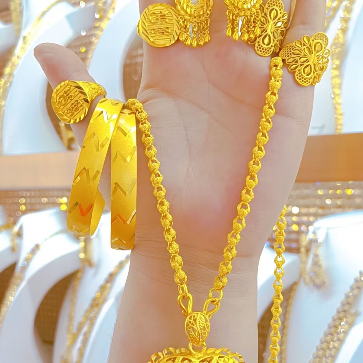 Popodion Women's Jewelry New 1 - Women'S Fashion Rings Gold 评论和价格