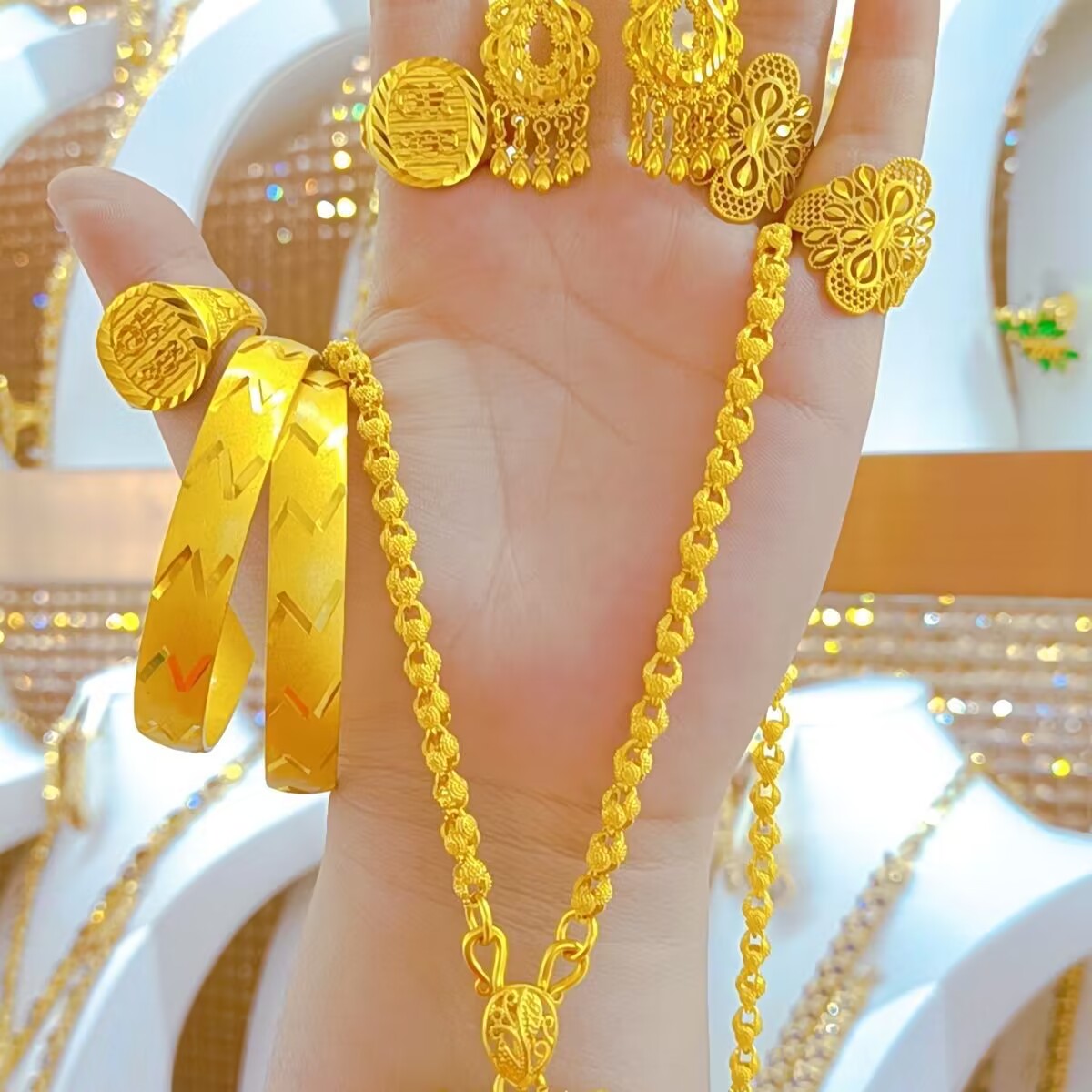 Popodion Women's Jewelry New 1 - Women'S Fashion Rings Gold 评论和价格