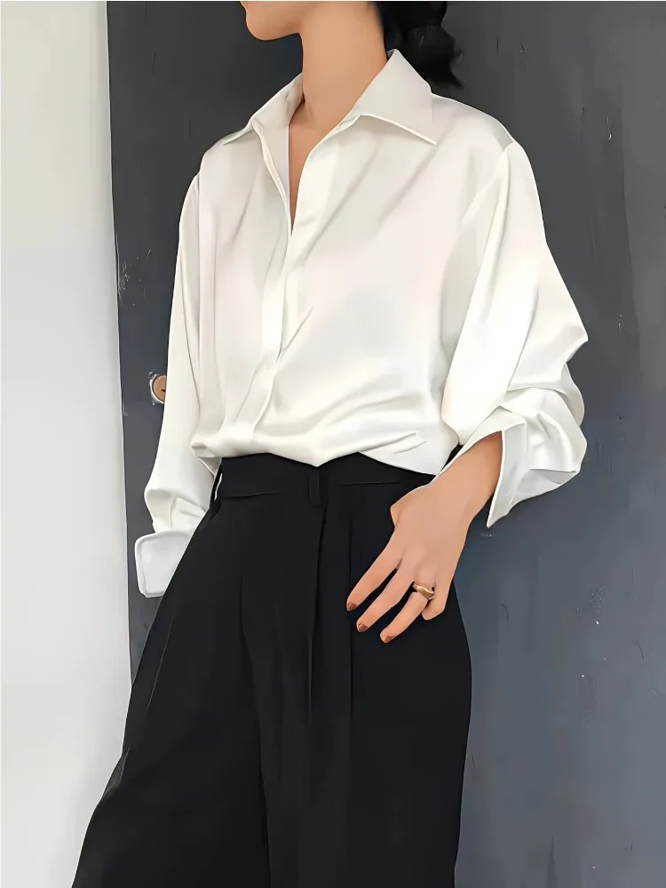 Plus Size Casual Women Silk Sh - Women'S Fashion Essentials 评论和价格