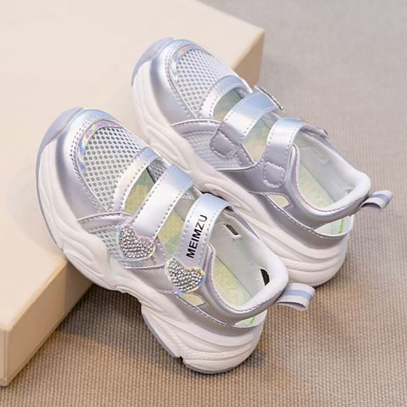 Summer New Girls Mesh Hollow O - Women'S Fashion Velcro Sneakers 评论和价格