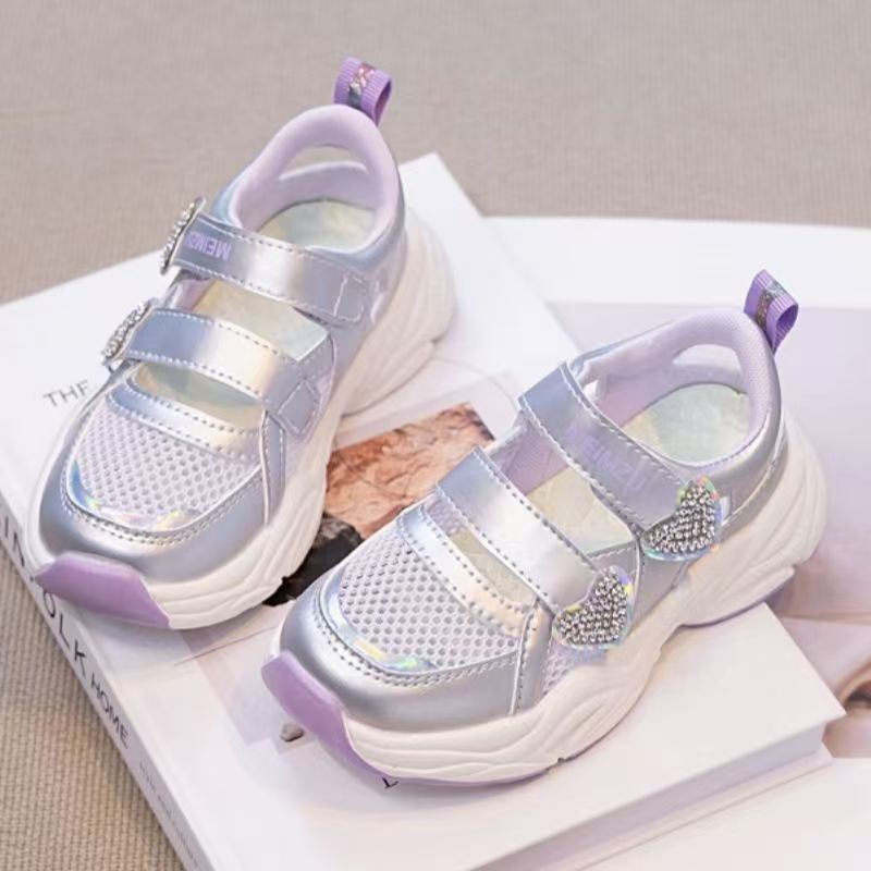 Summer New Girls Mesh Hollow O - Women'S Fashion Velcro Sneakers 评论和价格