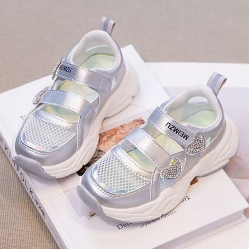 Summer New Girls Mesh Hollow O - Women'S Fashion Velcro Sneakers 评论和价格