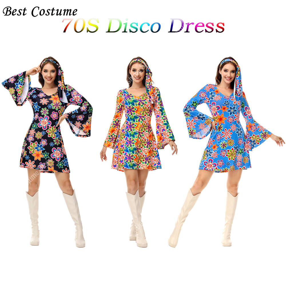 70s Disco Dresses for Women Co - Women'S Fashion From The 70S 评论和价格