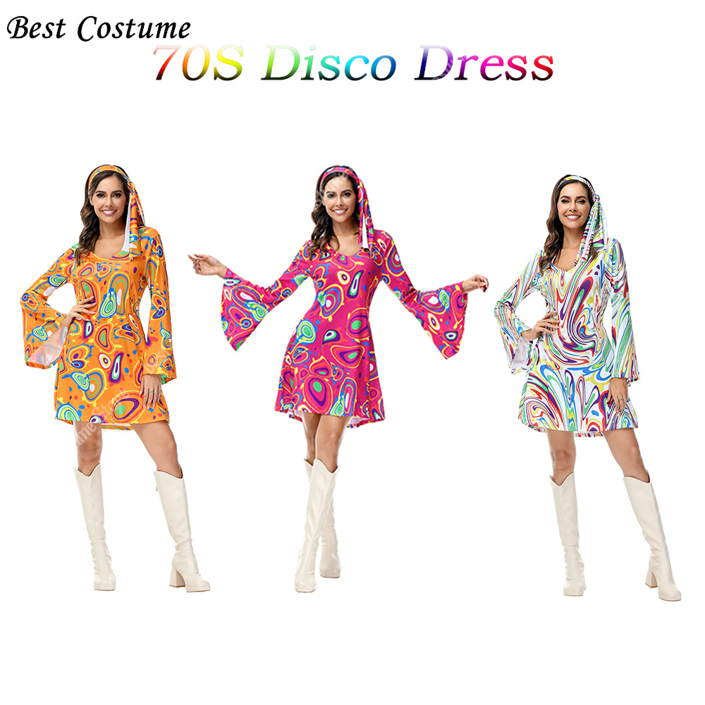 70s Disco Dresses for Women Co - Women'S Fashion From The 70S 评论和价格
