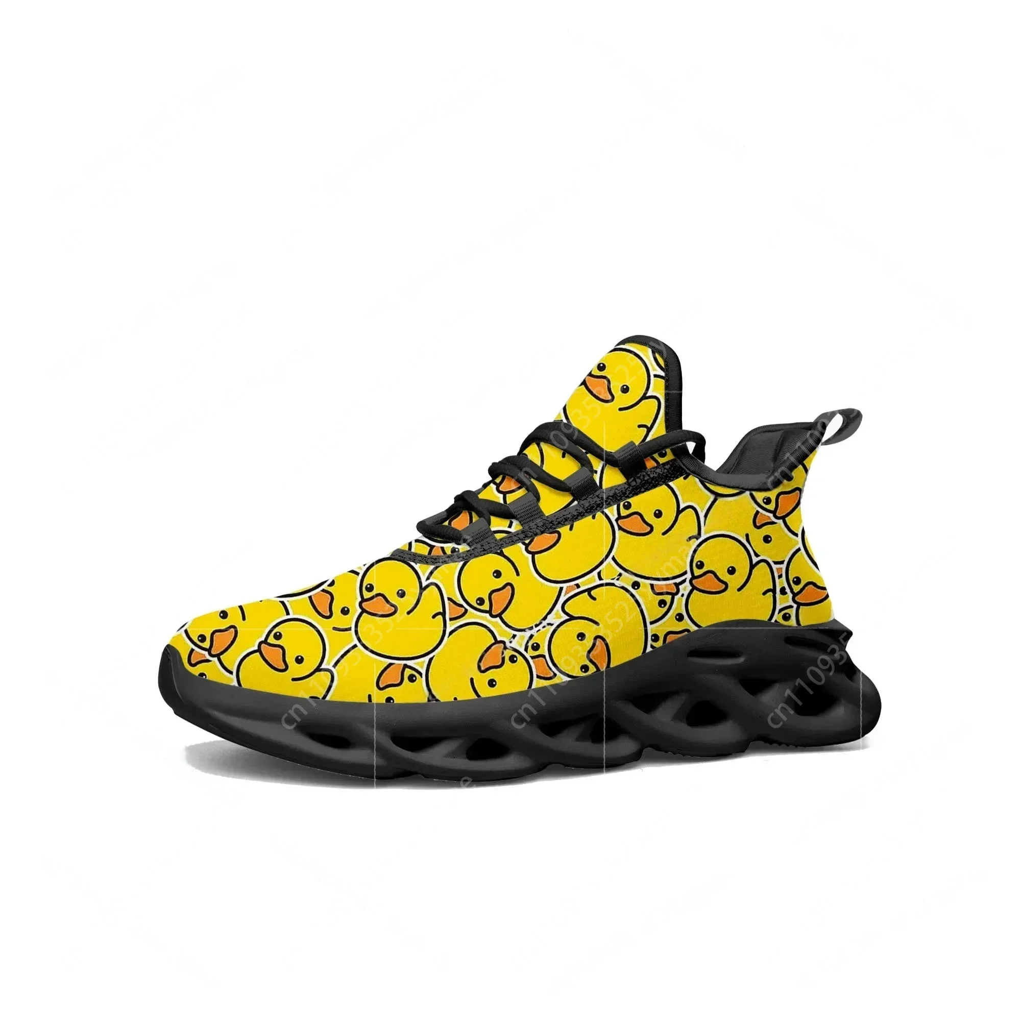 Yellow Duck Printed Flats Snea - Women'S Yellow Fashion Sneakers 评论和价格
