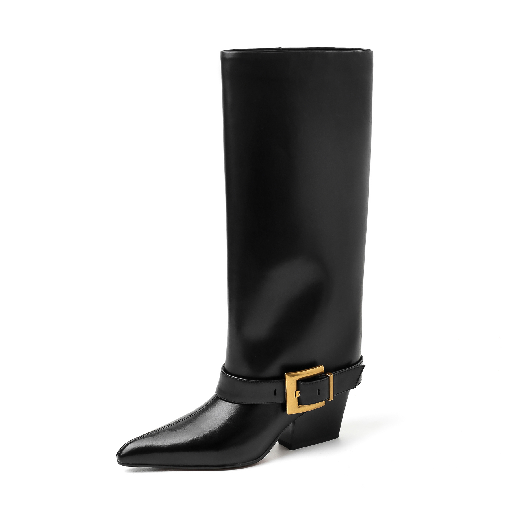 2027 Cow Skin Pointed Toe Fash - Women'S Fashion Riding Boots 评论和价格