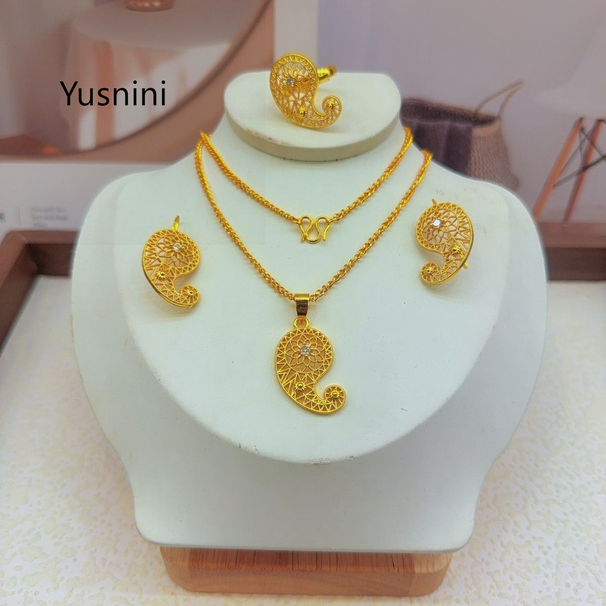 New Fashion High-End Dubai 24K - Women'S Fashion Rings Gold 评论和价格