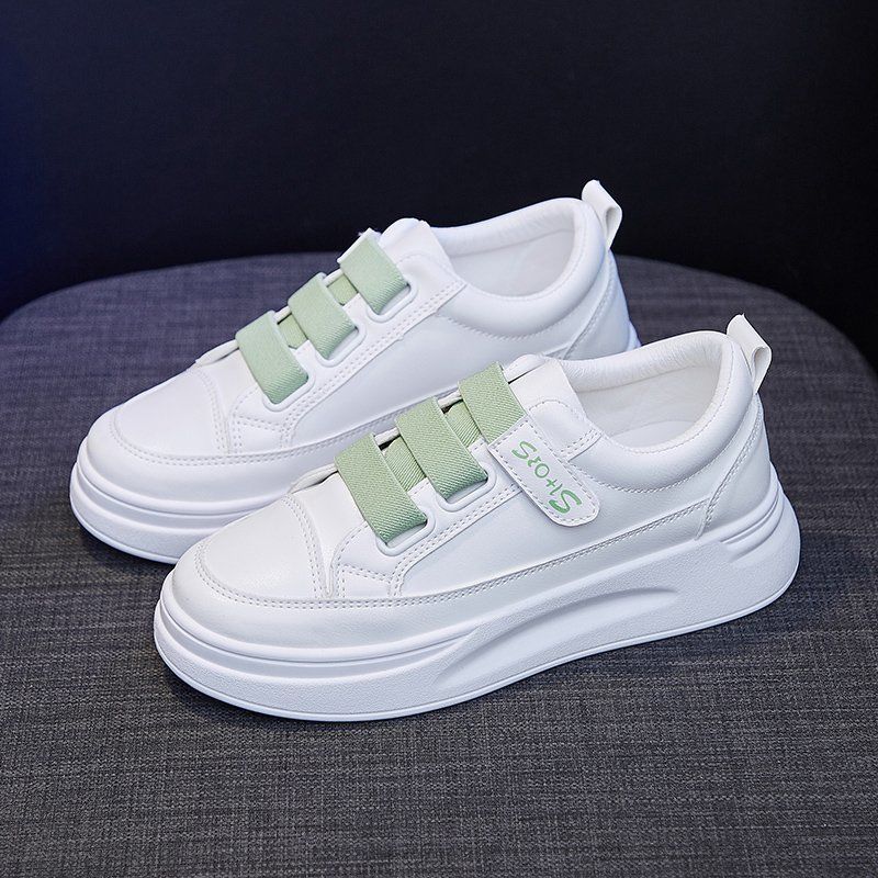 High Top White Sneakers 2025 W - Women'S Fashion Velcro Sneakers 评论和价格