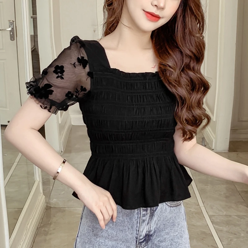 Summer Puff Sleeve Corset Top  - Corset Top Boned 评论和价格
